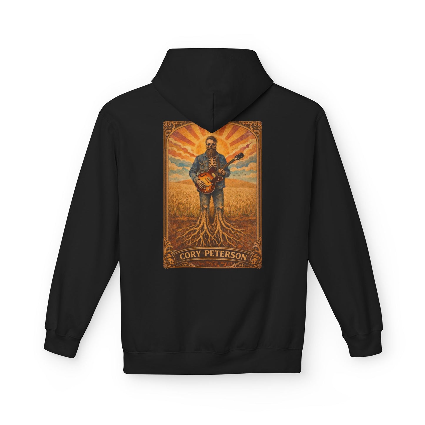 Cory Peterson Roots Graphic Hoodie — Acoustic Guitar Artist Poster Design