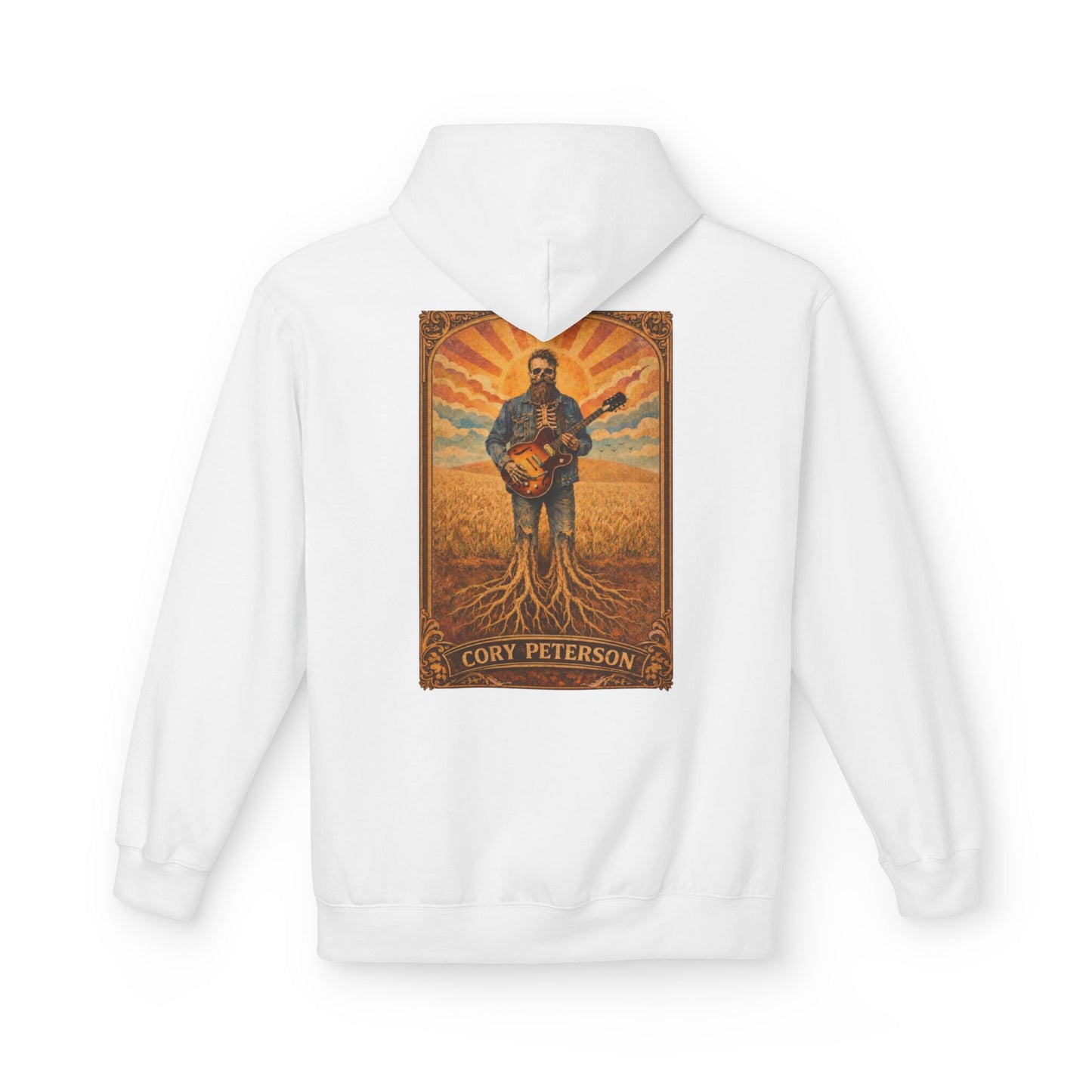 Cory Peterson Roots Graphic Hoodie — Acoustic Guitar Artist Poster Design