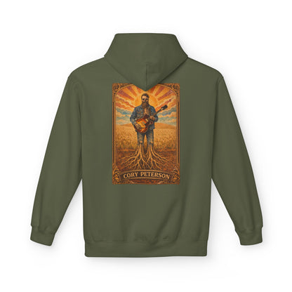 Cory Peterson Roots Graphic Hoodie — Acoustic Guitar Artist Poster Design
