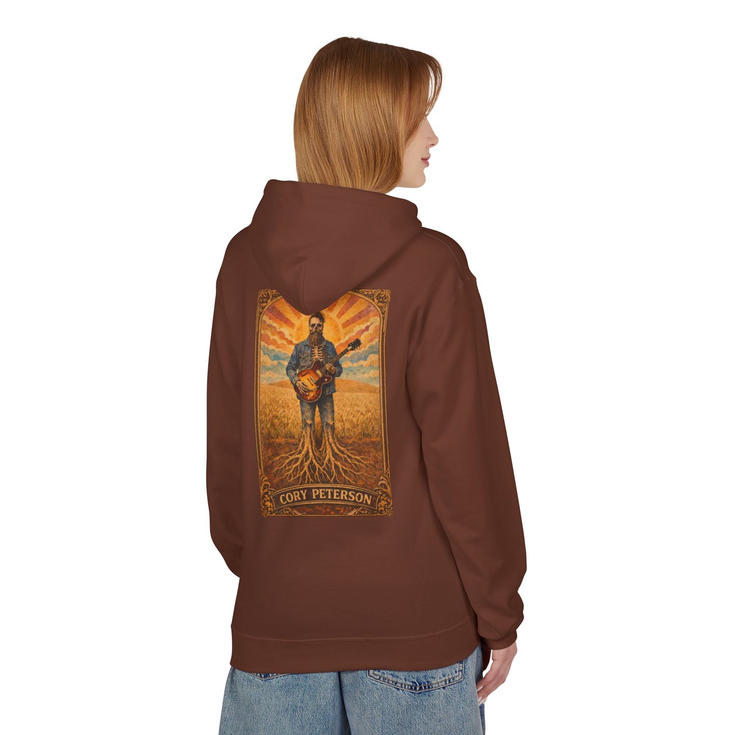Cory Peterson Roots Graphic Hoodie — Acoustic Guitar Artist Poster Design