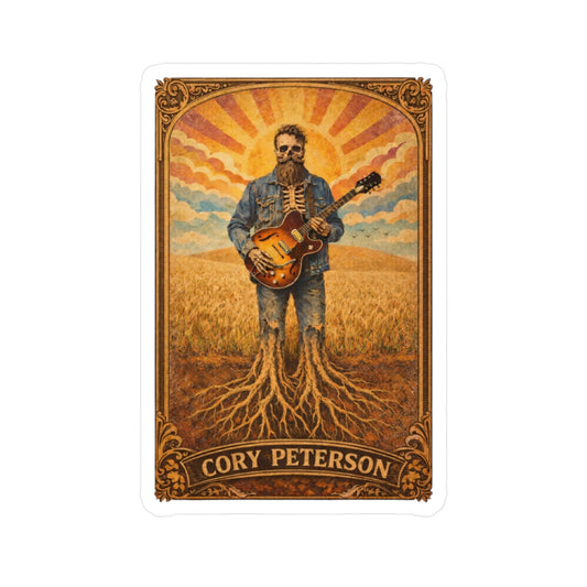 Cory Peterson Roots Guitar Kiss-Cut Vinyl Sticker