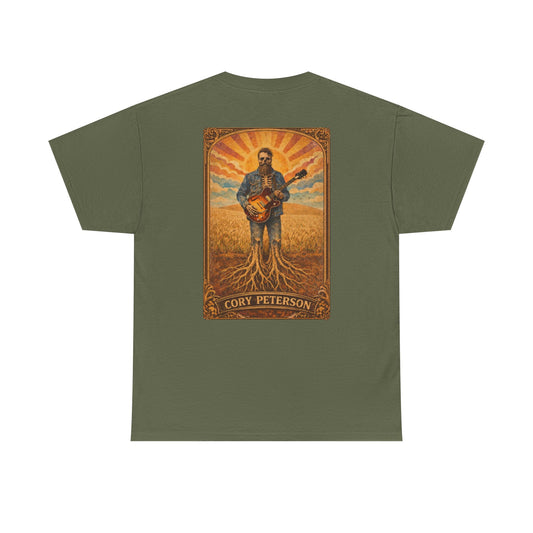 Cory Peterson Roots Guitar Tee — Vintage Folk Music Poster T-Shirt