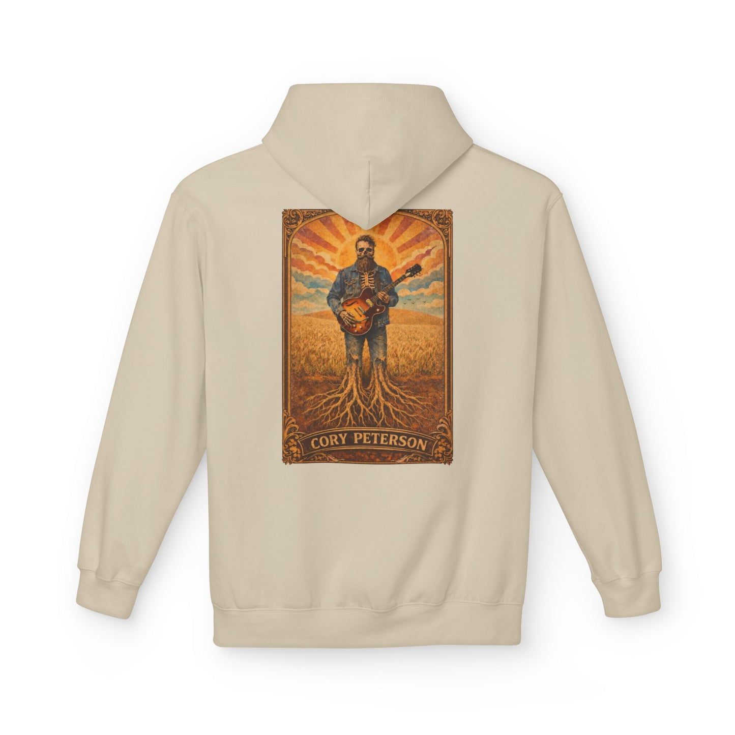 Cory Peterson Roots Graphic Hoodie — Acoustic Guitar Artist Poster Design