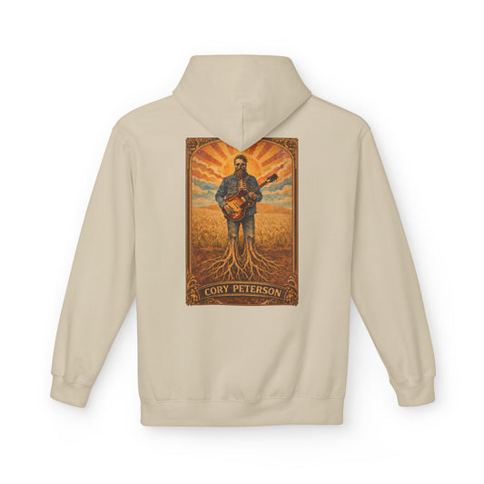 Cory Peterson Roots Graphic Hoodie — Acoustic Guitar Artist Poster Design