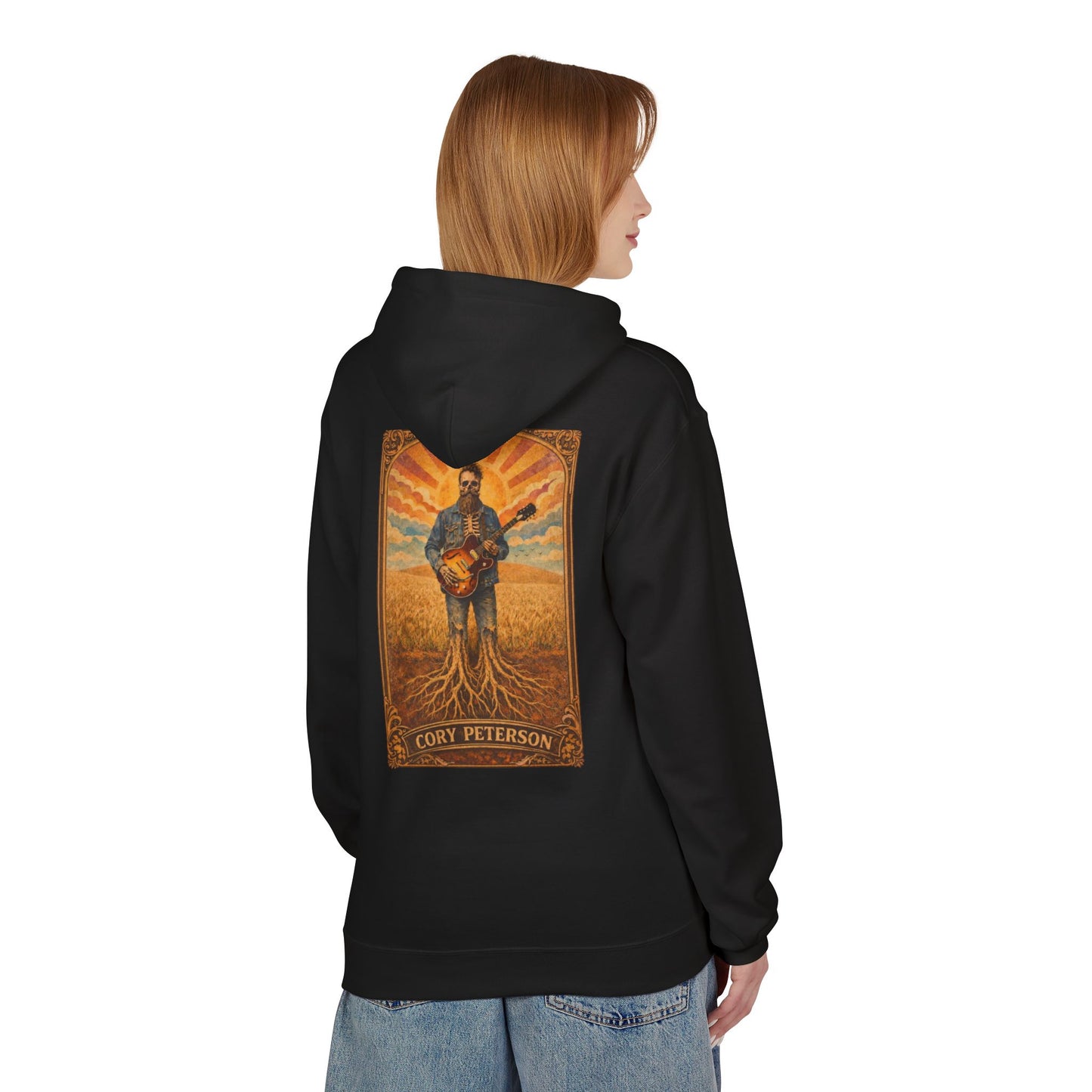 Cory Peterson Roots Graphic Hoodie — Acoustic Guitar Artist Poster Design