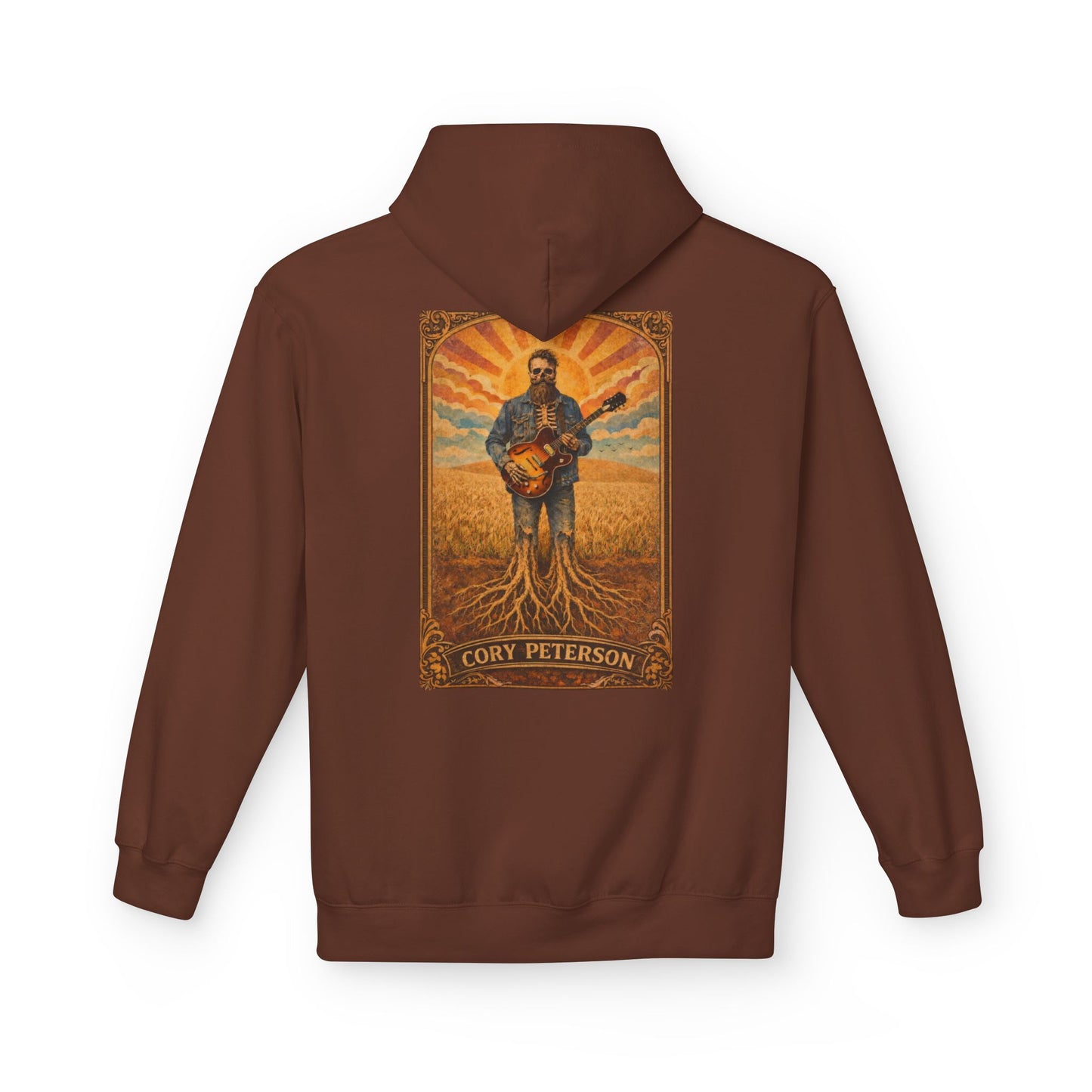 Cory Peterson Roots Graphic Hoodie — Acoustic Guitar Artist Poster Design