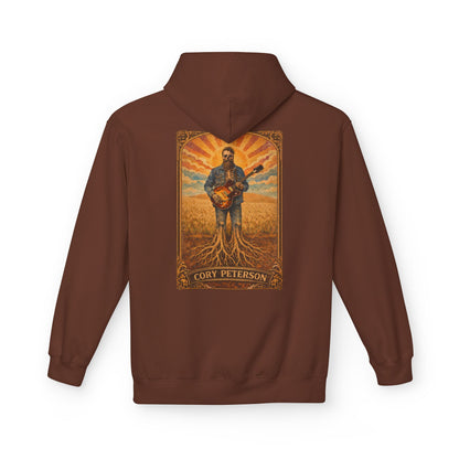 Cory Peterson Roots Graphic Hoodie — Acoustic Guitar Artist Poster Design